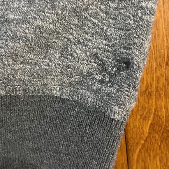 American Eagle Mock Neck Sweater Size L Grey 2000’s Y2K Preppy Boho Casual - Picture 6 of 10